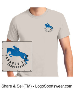 Gildan Ultra Cotton Adult Unisex Short Sleeve - Ice Grey Design Zoom